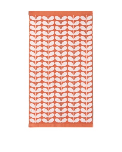 Orla Kiely Stem Jacquard Bath Sheet, Clementine