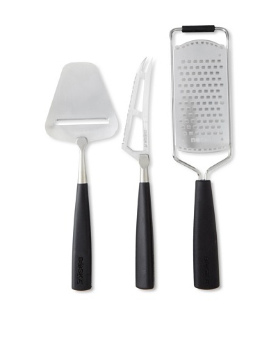 Boska Holland Amsterdam Knife and Grater Set, Black