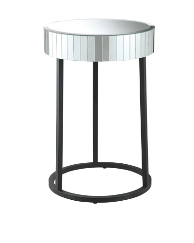 Osp Designs Krystal Collection Accent Table, Glass/Mirror