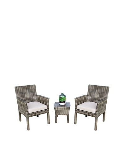 Outdoor Pacific by Kannoa Small-Scale Arm Chair Set, Coconut