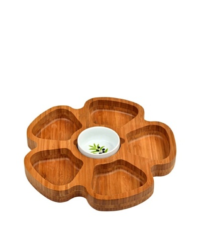 Picnic at Ascot Petal Serving Tray, Bamboo