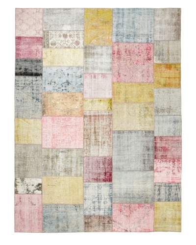 One Of A Kind Overdyed Rug, Pastel Multi, 8′ 2″ x 12″ 1″