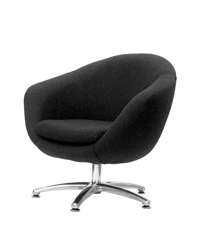 Overman International Five Prong Base Comet Chair, Black