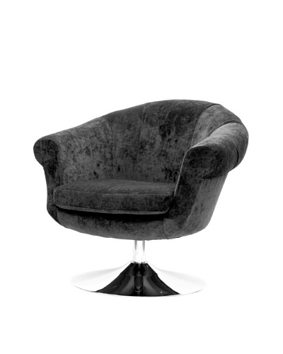 Overman International Disc Base Twist Chair, Dark Grey