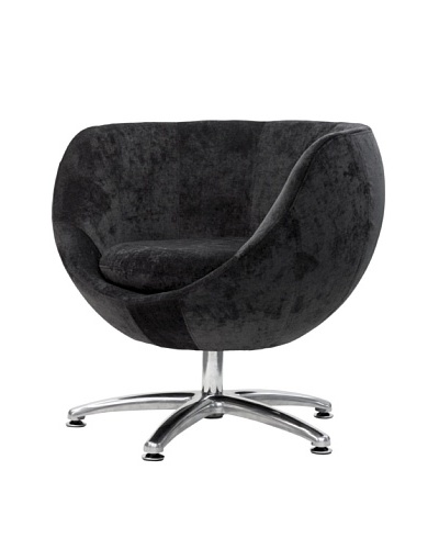 Overman International Five Prong Base Globus Chair, Dark Grey