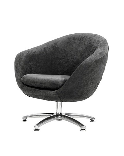 Overman International Five Prong Base Comet Chair, Dark Grey