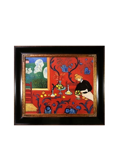 Armonia Rojo Framed Reproduction Oil Painting by Henri Matisse