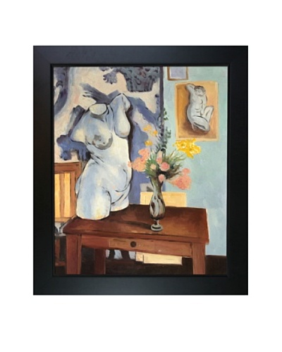 “Greek Torso with Flowers” Framed Reproduction Oil Painting by Henri Matisse