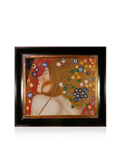 Gustav Klimt Sea Serpents IV Framed Oil Painting