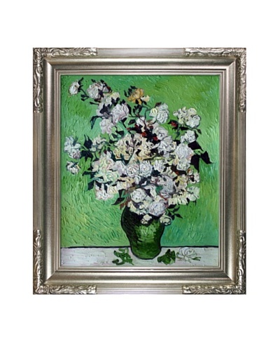 Vincent Van Gogh Vase with Roses Framed Oil Painting