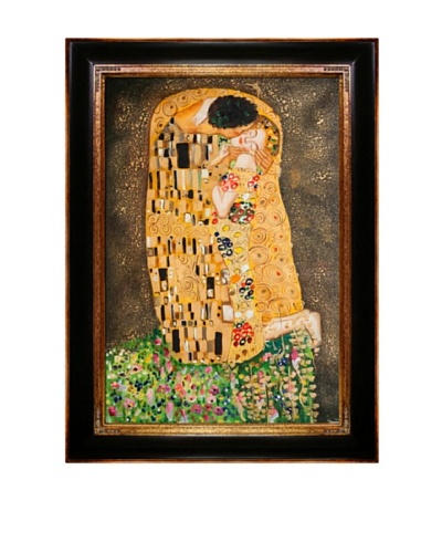 Gustav Klimt The Kiss Framed Oil Painting