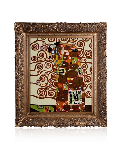 Gustav Klimt Fulfillment (The Embrace) Framed Oil Painting