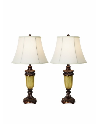 Pacific Coast Lighting Set of 2 Qiana Table Lamps