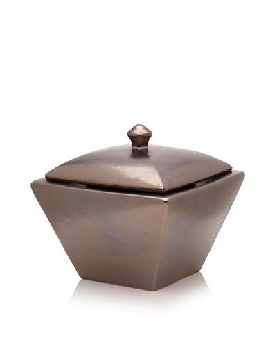 Pacific Décor Taper Flamepot with Lid [Metallic Black]