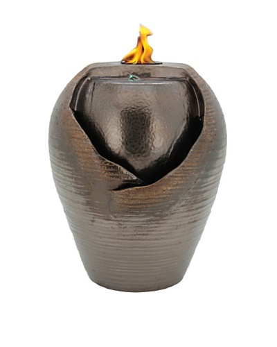 Pacific Décor Kyoto LED Flame Fountain, Brown, 16
