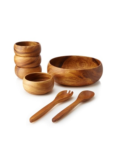 Pacific Merchants Acaciaware Calabash Serving Set