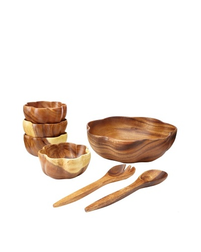 Pacific Merchants Acaciaware Flared Serving Set