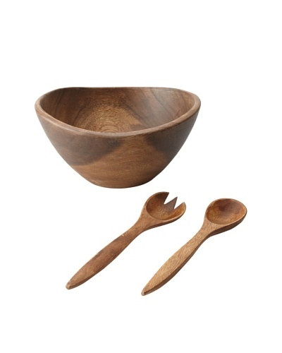 Pacific Merchants Acaciaware Serving Set with 12″ Deep Bowl