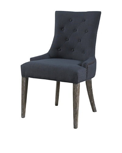 Padma's Plantation Myrtle Beach Dining Chair, Charcoal Linen