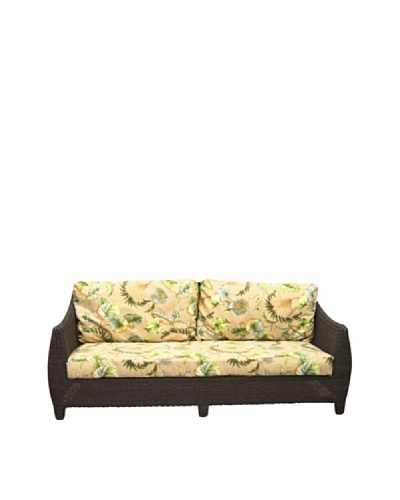 Padma’s Plantation Outdoor Bay Harbor Sofa, Espresso