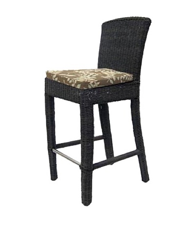 Padma’s Plantation Outdoor Bay Harbor Bar Stool, Espresso