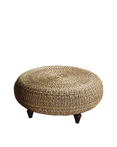 Padma's Plantation Tropical Ottoman, Natural