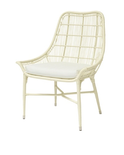 Palecek Lucca Outdoor Chair, Ivory/Cream