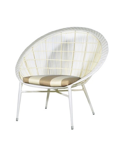 Palecek Argo Outdoor Chair, Beige/Ivorystripe/Cream