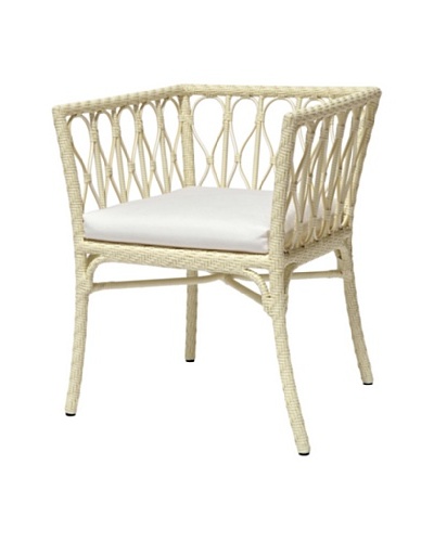 Palecek Sari Outdoor Chair, Ivory/Cream