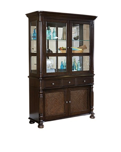 Panama Jack Old Havana China Cabinet, Base and Hutch