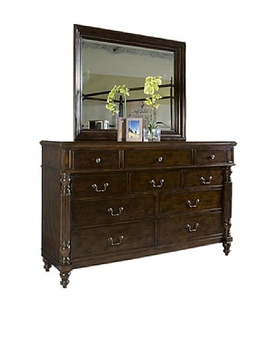 Panama Jack Old Havana Dresser and Mirror Set