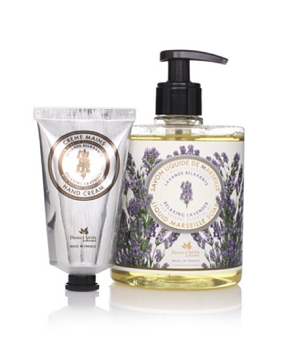 Panier des Sens Relaxing Lavender Liquid Soap & Hand Cream, Set of 2