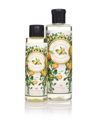 Panier des Sens Soothing Oils from Provence Shower Gel & Massage Oil, Set of 2