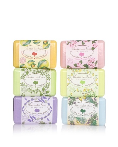 Panier des Sens Extra Gentle Vegetable Soaps, Set of 6