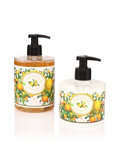 Panier des Sens Soothing Oils from Provence Liquid Soap and Hand and Body Lotion, Set of 2