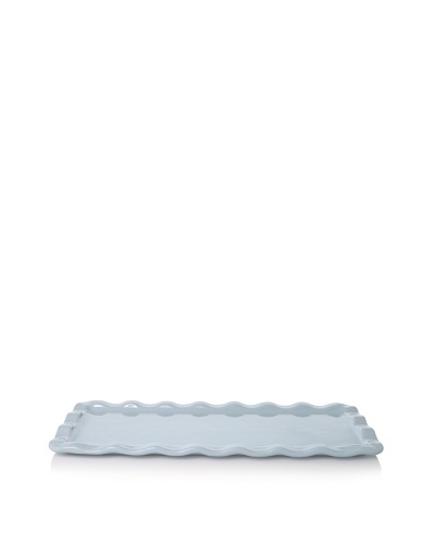 Emile Henry Ruffled Rectangular Platter, Sky