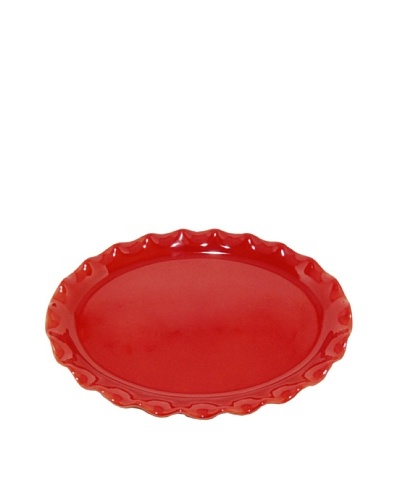 Emile Henry Ruffled Oval Platter, Pommaterra, 16.75