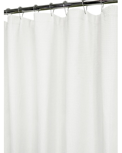 Park B. Smith Organic Spa Shower Curtain, Bright White, 72″ x 72″