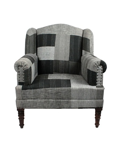 Melange Home Bengali One-of-a-Kind Chair, Black/Grey