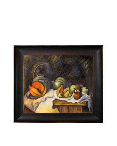 Paul Cézanne Still Life with Melons and Apples Painting with Veine D’ or Bronze Scoop by Cezanne