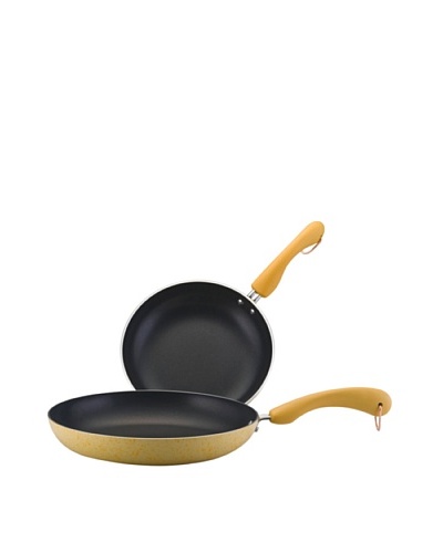 Paula Deen Signature Porcelain 9and 11 Nonstick Skillet Twin Pack [Butter]