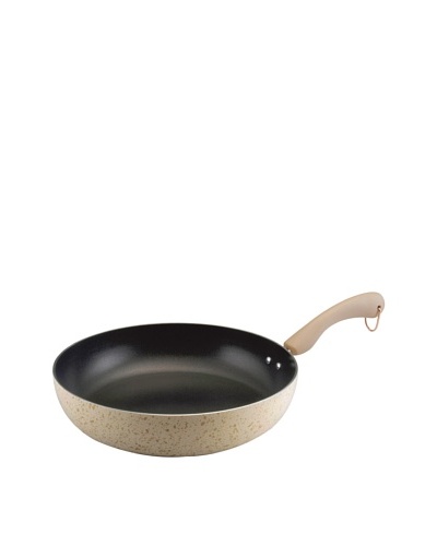 Paula Deen 12 Open Deep Porcelain Cookware Skillet [Oatmeal Speckled]