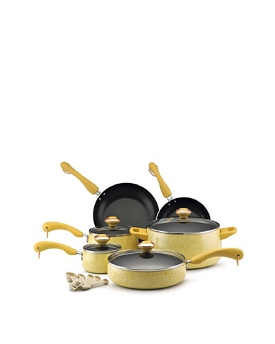 Paula Deen 15-Piece Porcelain Cookware Set [Butter]