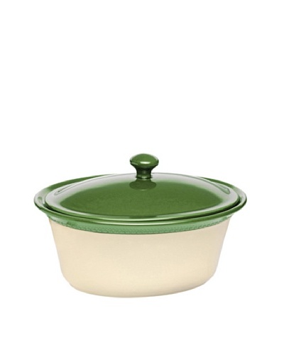 Paula Deen Southern Gathering Dinnerware & Stoneware Covered Oval Casserole [Sage]