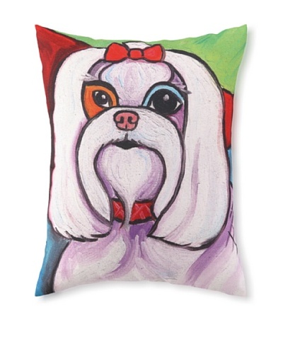 Pawcasso Maltese Pillow