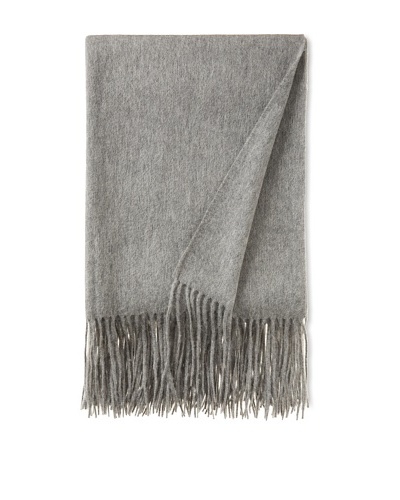 pür cashmere Signature Throw, Heather Grey, 50 x 65