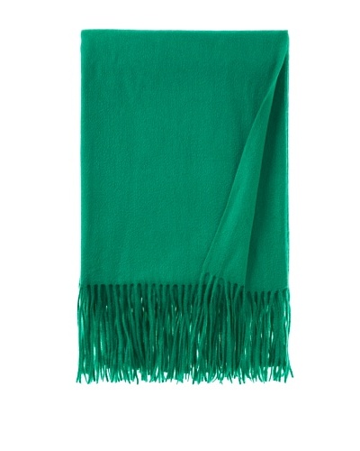 pür cashmere Signature Throw, Emerald, 50 x 65