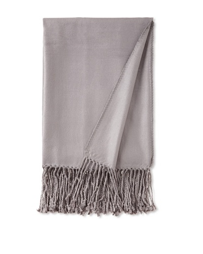 pür cashmere Viscose Bamboo Throw, Steel, 50 x 65