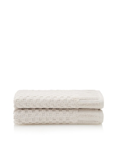 Peacock Alley Set of 2 Monaco Hand Towels [Linen]