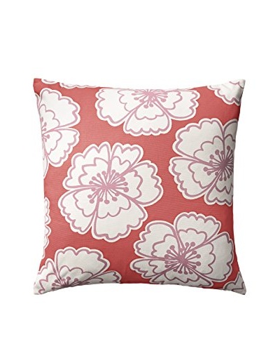 Peacock Alley Poppy Square Pillow, Plum